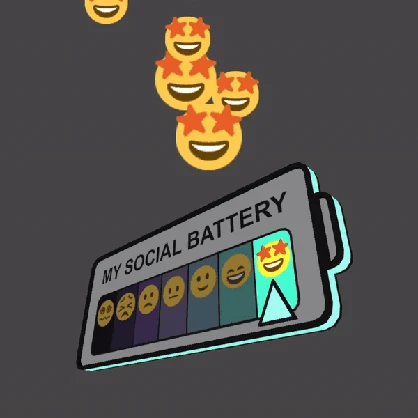 Social Battery Pin – VRChat Mood Indicator - 7 Mood Levels (VRCFury)