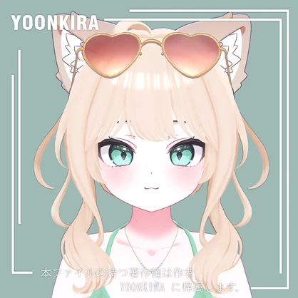 【VRC想定】Low_bun_hair