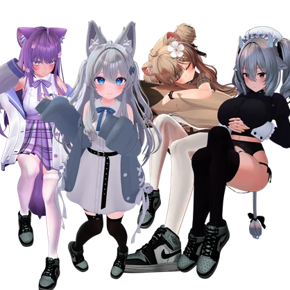 Jordan sneakers for Avatar Manuka, Lime, Airi, Shinano, Sio, Rurune, Moe, Milltina and Rindo