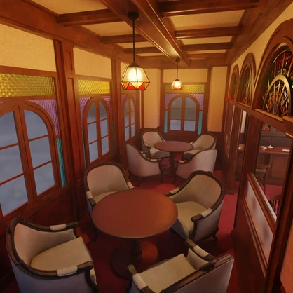 【Blender】大正ロマン風カフェ　Taisho Romantic Style Cafe