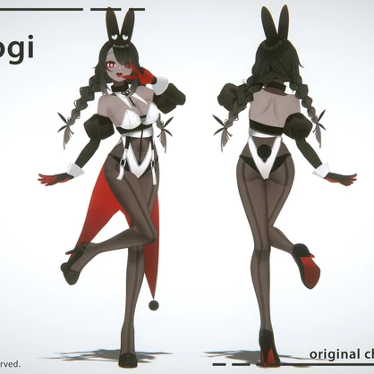 [VRC / VRM / ARKit ] Kurogi - Original Character