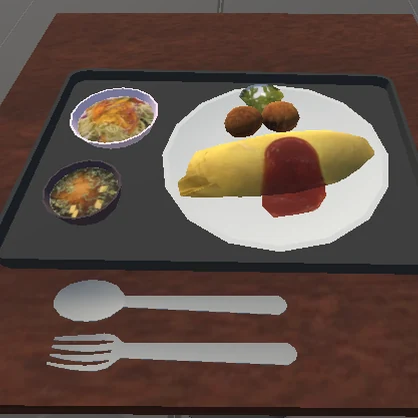 オムライス(Omelette_rice)