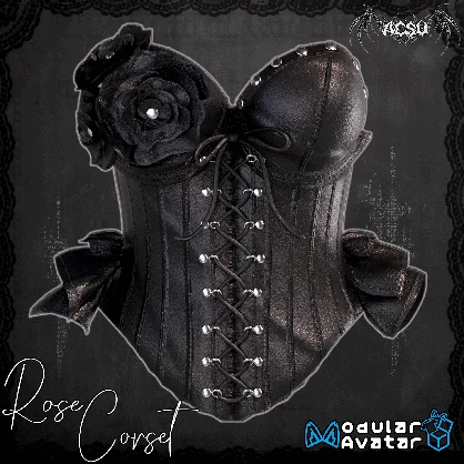 Rose Corset | rigged to 3 bases