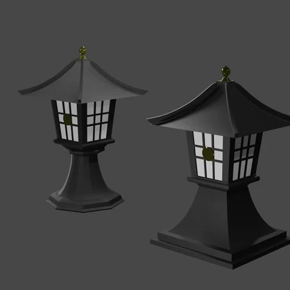 【3DCG】灯篭