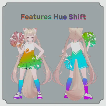 Cheerleader Outfit with Pompoms for Chiffon (VRChat)