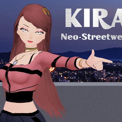 【VRoid Outfit/ Free Hair】 Original "KIRA" - Neo-Streetwear