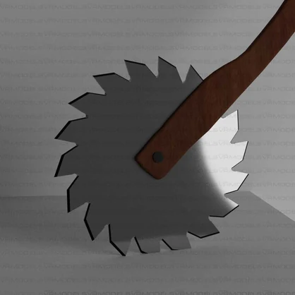 Spinning Saw Blade