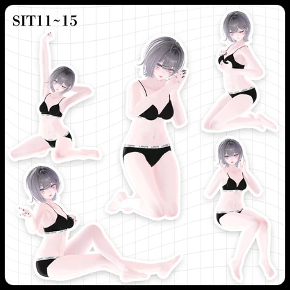 ☕【FREE】撮影向けPOSE Set 50種〘 ♡Linne♡ 〙