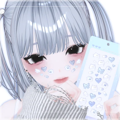 【VRC想定】ぷっくりデコシール / Puffy Deco Sticker