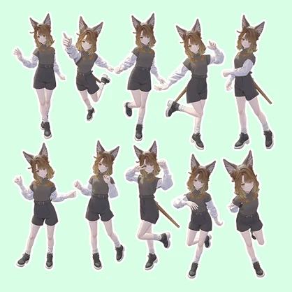 EELWORKS 撮影用ポーズ集16 【20種類】 - EELWORKS