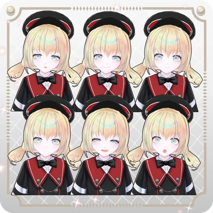 【vroidVRMキャラモデル】イルーラ6色Iruura 6 Colors