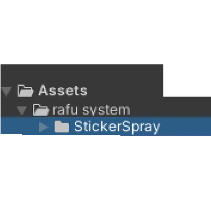 【VRChat アバターギミック】 StickerSpray