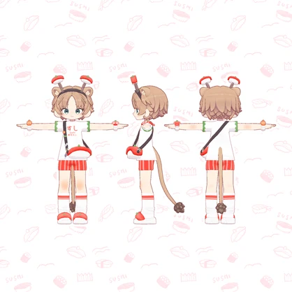 【VRChat】ポップお寿司コーデ🍣