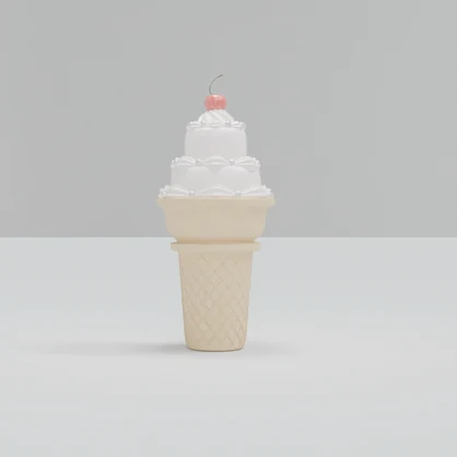 〖 Unityパッケージ化済3Dモデル / 透過png 〗 icecreamcake ୨୧