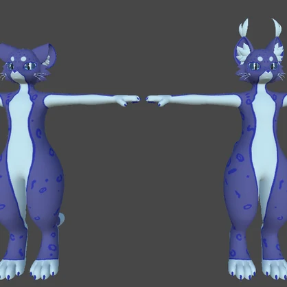 Blue Leopard Mayu Texture