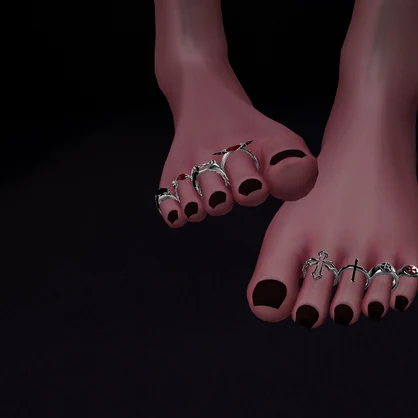Toerings (6 Avatars) [MA] -トゥリング - Works with toe control
