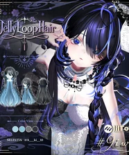🥝Jellyloop hair🥝男女ペア髪型【27アバター】【MA対応】