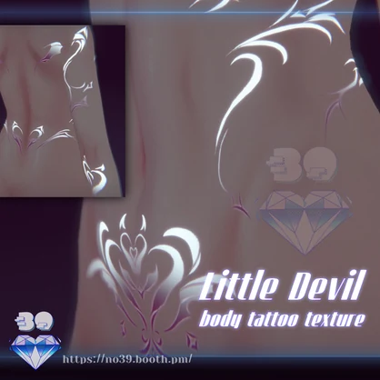【5アバター対応】Little Devil-body tattoo texture❤