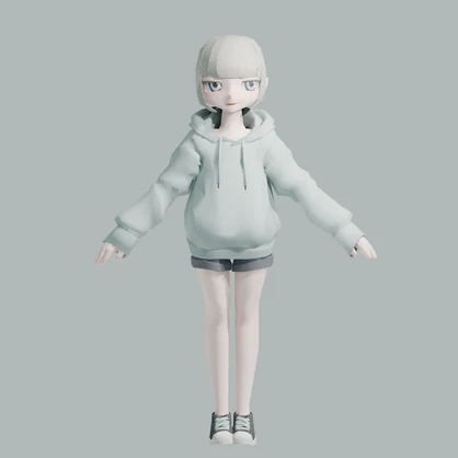 【VRChat向けアバター】Mina