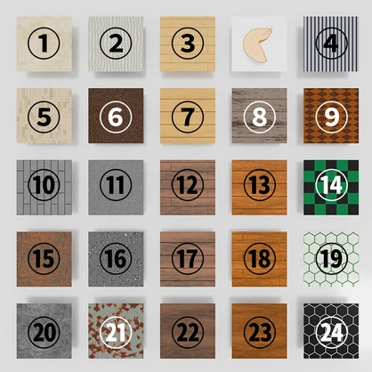 【CC0】テクスチャ画像　24種類セット