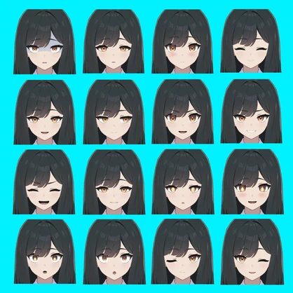 【早川葵】表情差分32種（無料5種）
