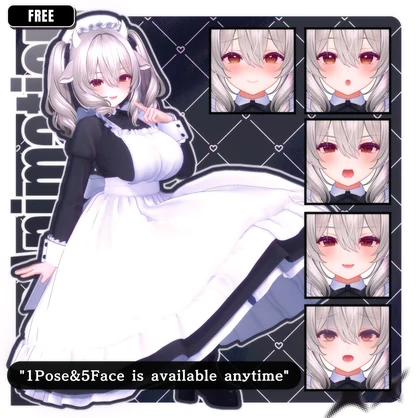 ⏰️24h 50FREE⏰️【FREE/無料】Milltina100Type❥動くまばたきFace&PoseAnimations ⌖ ݁˚