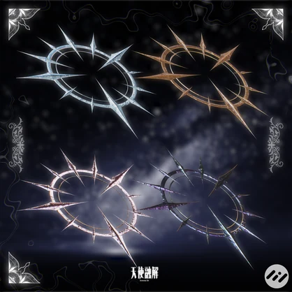 🖤VRC向け3Dアクセサリーセット🖤『天使融解』アブレーションエンジェル【Modular Avatar対応】