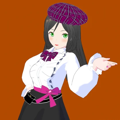 冒険者ギルドの受付嬢A【VRoid】