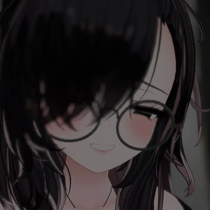 【VRC想定】うさんくさいおしゃれ丸眼鏡【ラウンド型】