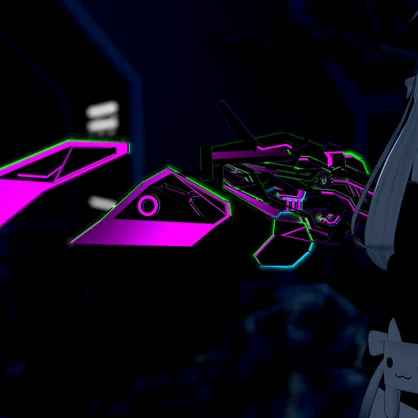 【VRChat】Glitched Mekanical Wing 【MA設定済み】
