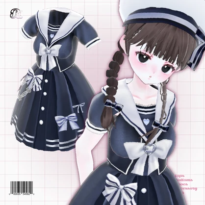 WishMarineOnepiece 𝜗𝜚 ウィッシュマリンワンピ