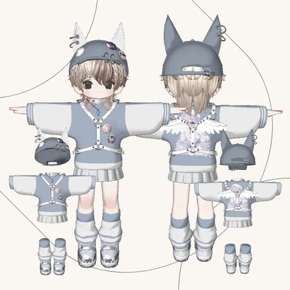 ✔️030【キプフェル対応】【まめフレンズ素体】