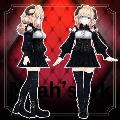 「メリノ」専用【3D衣装モデル】ブラックマリア