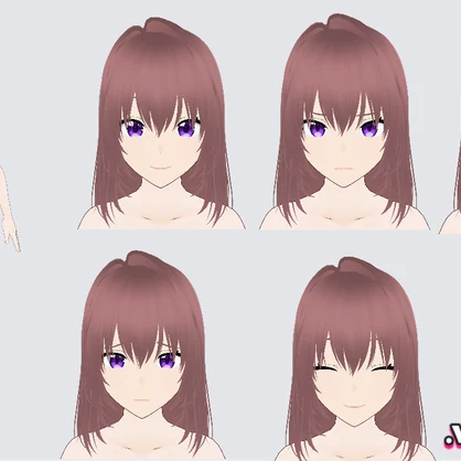 女の子アバターベース「みゆ」VRMと.VROIDファイル / Girl Avatar Base 'Miyu' VRM and .VROID File