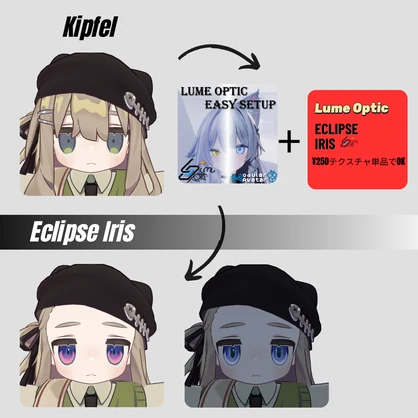 【SiuSiu✨対応】Lume Optic 導入プレハブ：Eyetexture -Eclipse Iris