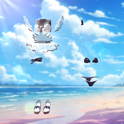 【19アバター対応】Marine Ribbon【VRChat向け3Dモデル】#whimsy_cat