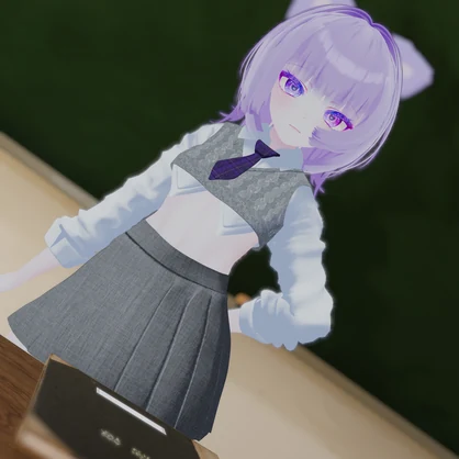 🐶 2A Hair 🐱 with けもみみ(ワンちゃん,ねこ) ヘアバンドㅡ 【 VRChat Hair 】