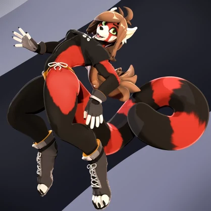 RED Panda VRChat VRM Avatar