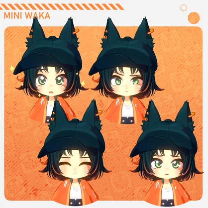 【Original3Dモデル】 ミニわか🔥Mini Waka｜3D model