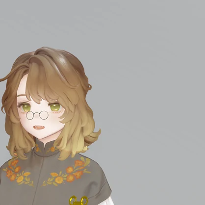 【３D小物】『おばあちゃんメガネ』【VRC想定アクセサリー】