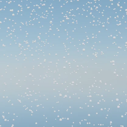 幻想的な雪のシーン