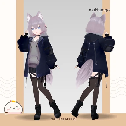 【 VRChat / VRM 】オリジナル３Dモデル｜卯 ( Mao ) [26.05.16 update]