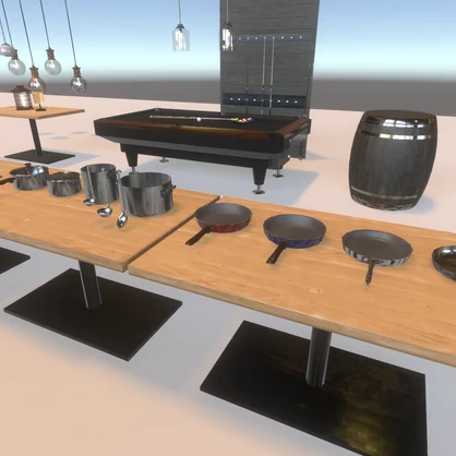 〔VRChatワールドアセット販売〕< バー & Cafe & 居酒屋のアセット >