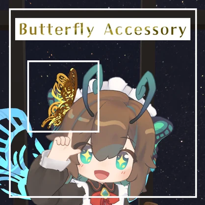 【VRChat】Butterfly Accessory