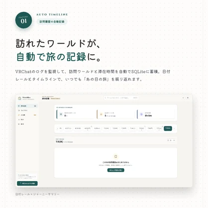 【VRCワールド訪問記録アプリ】WorldRec