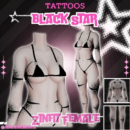 🌟 Black Star Tatts | Zinfit Female