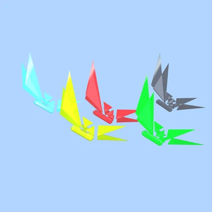 【追従】ちょうちょ【アバターについてくる】