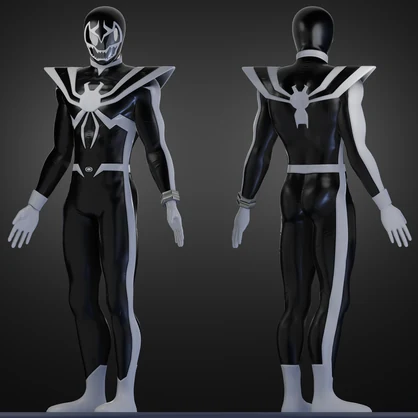 Supaidaman Venom (Venom Verse) VRChat 3D Model + Unity package