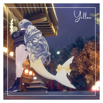 🦈Rurune Snowy Tail❄5colors【ルルネ用】雪降るパーティクル付き