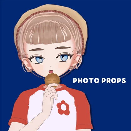 【VRC対応アクセサリー】Hamsand Biscuit　はむさんど　ビスケット